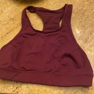 Burgundy lululemon bra . Size 10